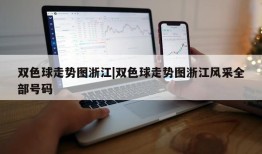 双色球走势图浙江|双色球走势图浙江风采全部号码