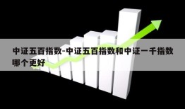 中证五百指数-中证五百指数和中证一千指数哪个更好