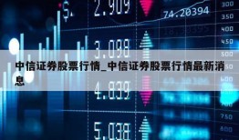 中信证券股票行情_中信证券股票行情最新消息