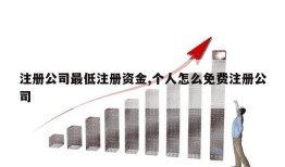 注册公司最低注册资金,个人怎么免费注册公司