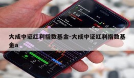 大成中证红利指数基金-大成中证红利指数基金a