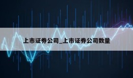 上市证券公司_上市证券公司数量