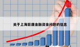 关于上海巨康金融资金问题的信息