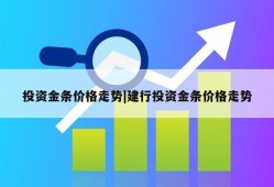 投资金条价格走势|建行投资金条价格走势