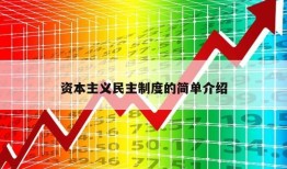 资本主义民主制度的简单介绍