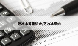 范冰冰筹集资金,范冰冰缴纳