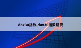 dax30指数,dax30指数期货