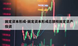 固定资本形成-固定资本形成总额和固定资产投资