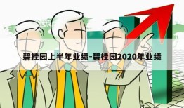 碧桂园上半年业绩-碧桂园2020年业绩