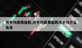 月平均缴费指数,月平均缴费指数大小与什么有关