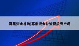 募集资金补流|募集资金补流要放专户吗