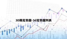 3D期走势图-3d走势图列表