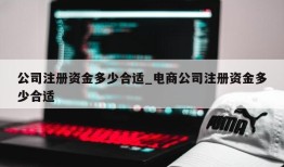 公司注册资金多少合适_电商公司注册资金多少合适