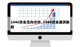 1040资金流向分析_1040资金漏洞解释