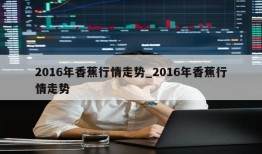 2016年香蕉行情走势_2016年香蕉行情走势