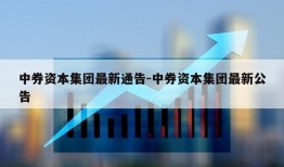 中券资本集团最新通告-中券资本集团最新公告