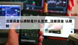 注册资金认缴制是什么意思_注册资金 认缴制