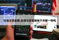 社保注资金额,社保注资金额每个月都一样吗