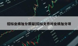 招标业绩加分质疑|招标文件对业绩加分项