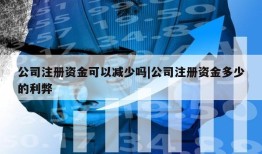 公司注册资金可以减少吗|公司注册资金多少的利弊