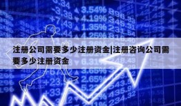 注册公司需要多少注册资金|注册咨询公司需要多少注册资金