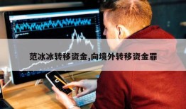 范冰冰转移资金,向境外转移资金罪