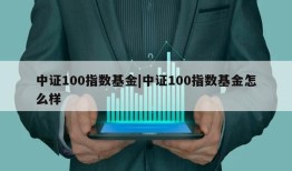 中证100指数基金|中证100指数基金怎么样