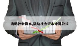 撬动社会资本,撬动社会资本计算公式