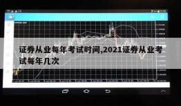 证券从业每年考试时间,2021证券从业考试每年几次