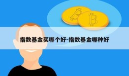 指数基金买哪个好-指数基金哪种好