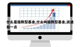 什么是指数型基金,什么叫指数型基金,说通俗一点