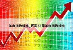 羊水指数标准_怀孕38周羊水指数标准