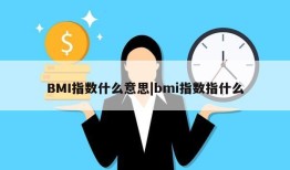 BMI指数什么意思|bmi指数指什么