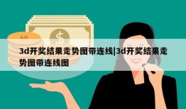 3d开奖结果走势图带连线|3d开奖结果走势图带连线图