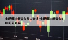 小规模注册资金多少合适-小规模注册资金500万可以吗