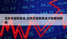 怎样买指数基金,怎样买指数基金才能赚钱视频