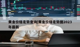 黄金价格走势查询|黄金价格走势图2023年最新