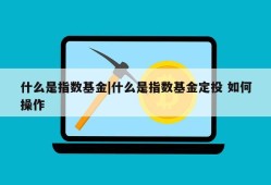 什么是指数基金|什么是指数基金定投 如何操作