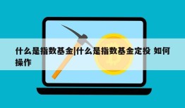 什么是指数基金|什么是指数基金定投 如何操作