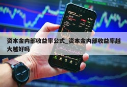 资本金内部收益率公式_资本金内部收益率越大越好吗