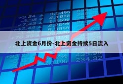 北上资金6月份-北上资金持续5日流入