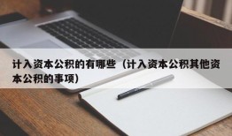 计入资本公积的有哪些（计入资本公积其他资本公积的事项）