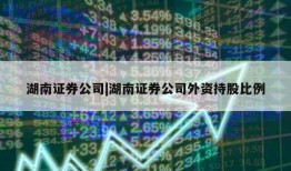 湖南证券公司|湖南证券公司外资持股比例