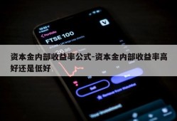 资本金内部收益率公式-资本金内部收益率高好还是低好