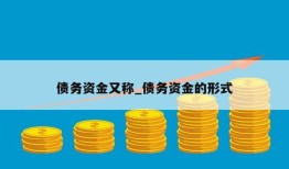 债务资金又称_债务资金的形式