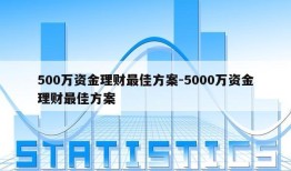 500万资金理财最佳方案-5000万资金理财最佳方案