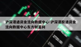 沪深港通资金流向数据中心-沪深港股通资金流向数据中心东方财富网