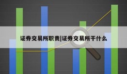 证券交易所职责|证券交易所干什么