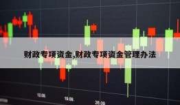 财政专项资金,财政专项资金管理办法