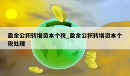 盈余公积转增资本个税_盈余公积转增资本个税处理